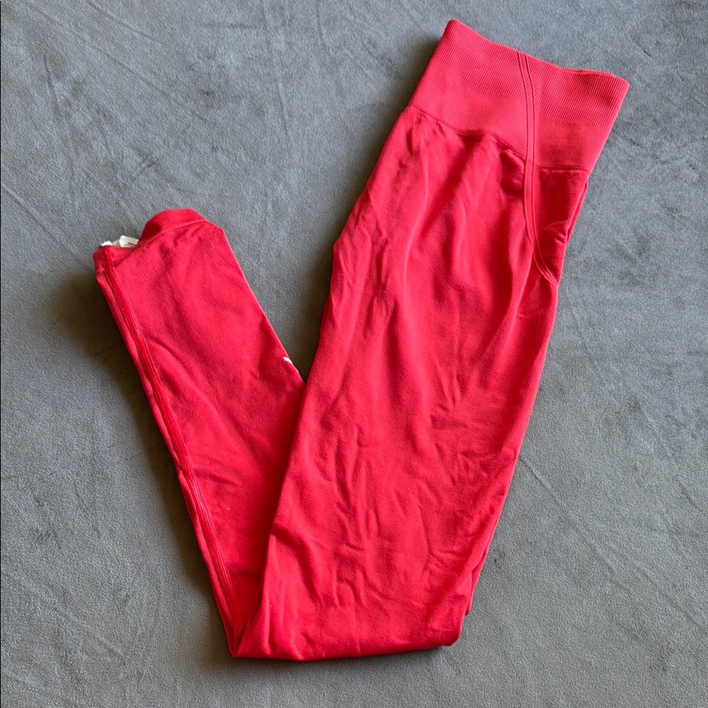 Oner Active Seamless Red High-Waist Leggings